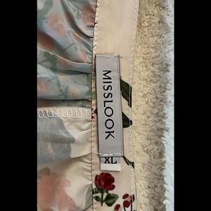 Multicolored tunic /long sleeves low cut belt was  not bought with top perfect